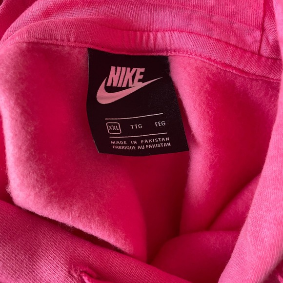 Nike Sportswear Club Fleece Hoodie Pink Men XXL BV2654-684 Embroidered Logo NWOT - Picture 10 of 10